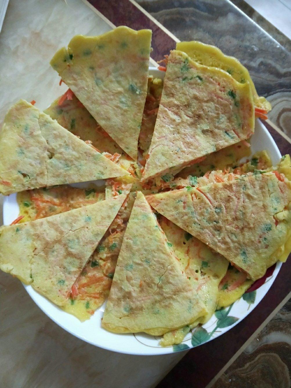 胡萝卜鸡蛋饼