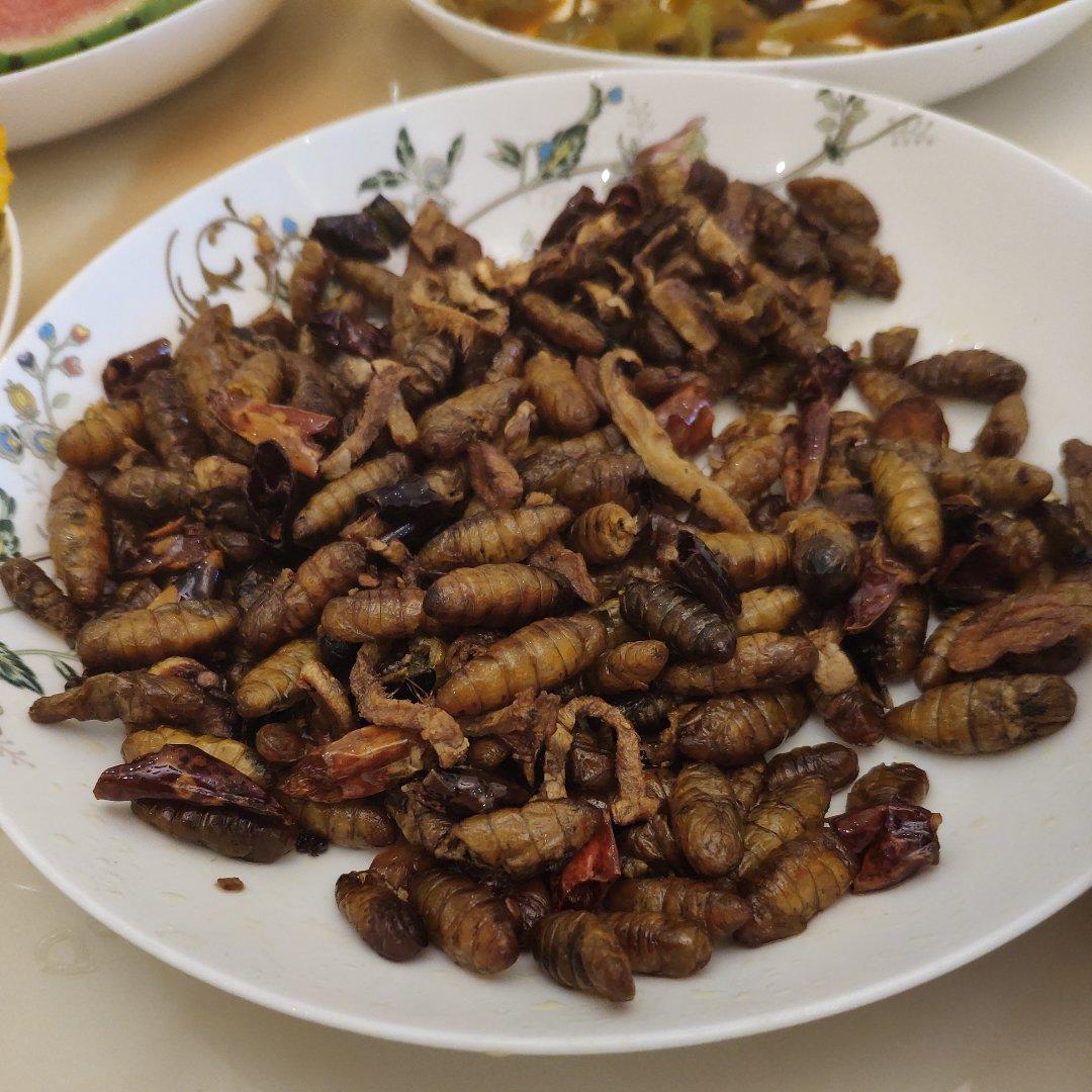 干煸蚕蛹