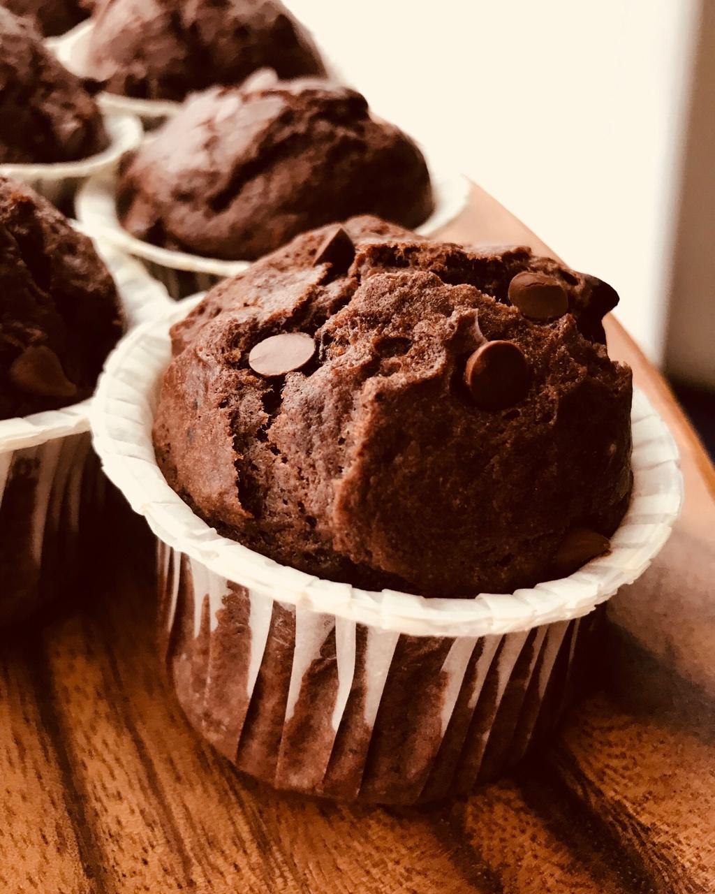 红糖香蕉巧克力麦芬