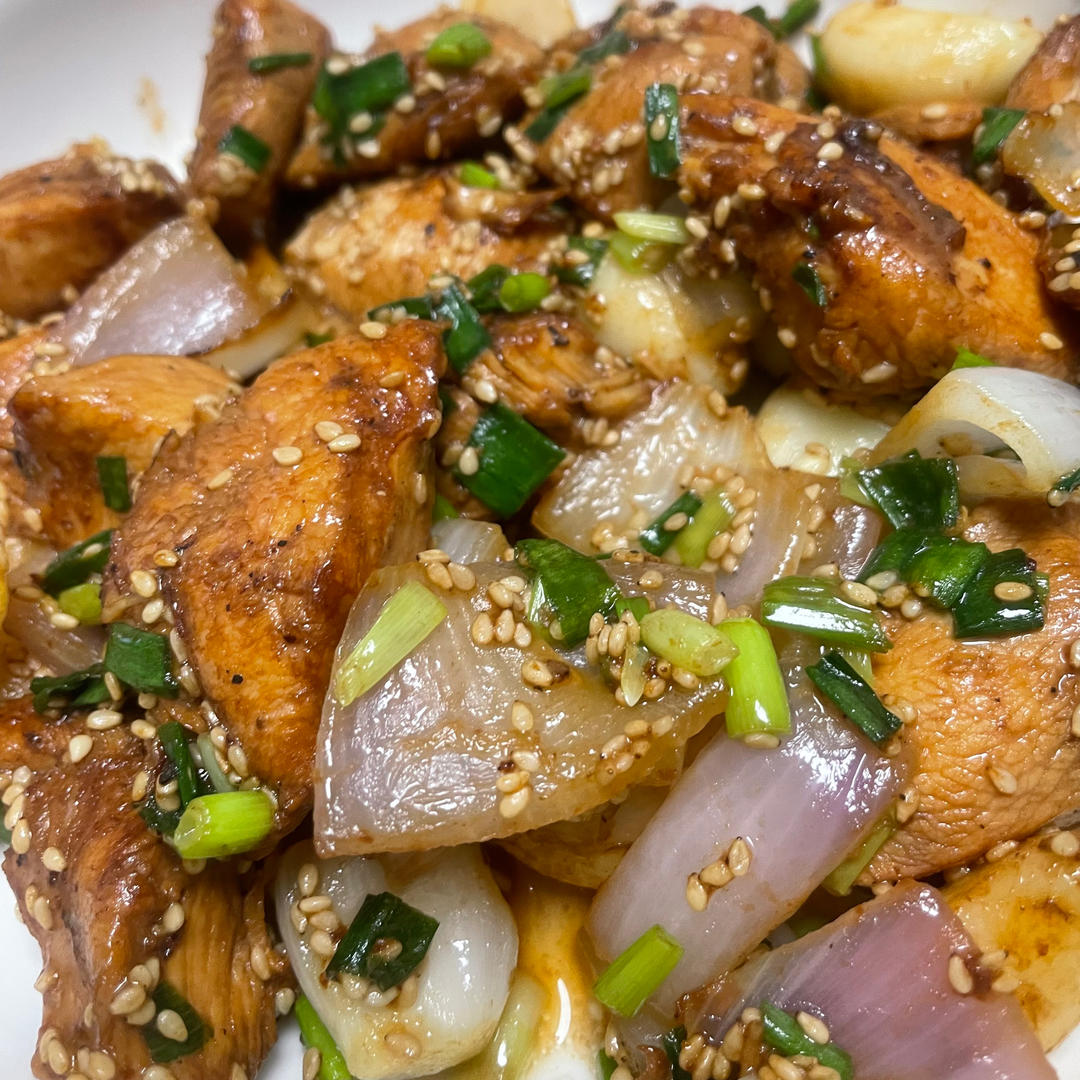 孜然蒜香鸡胸肉