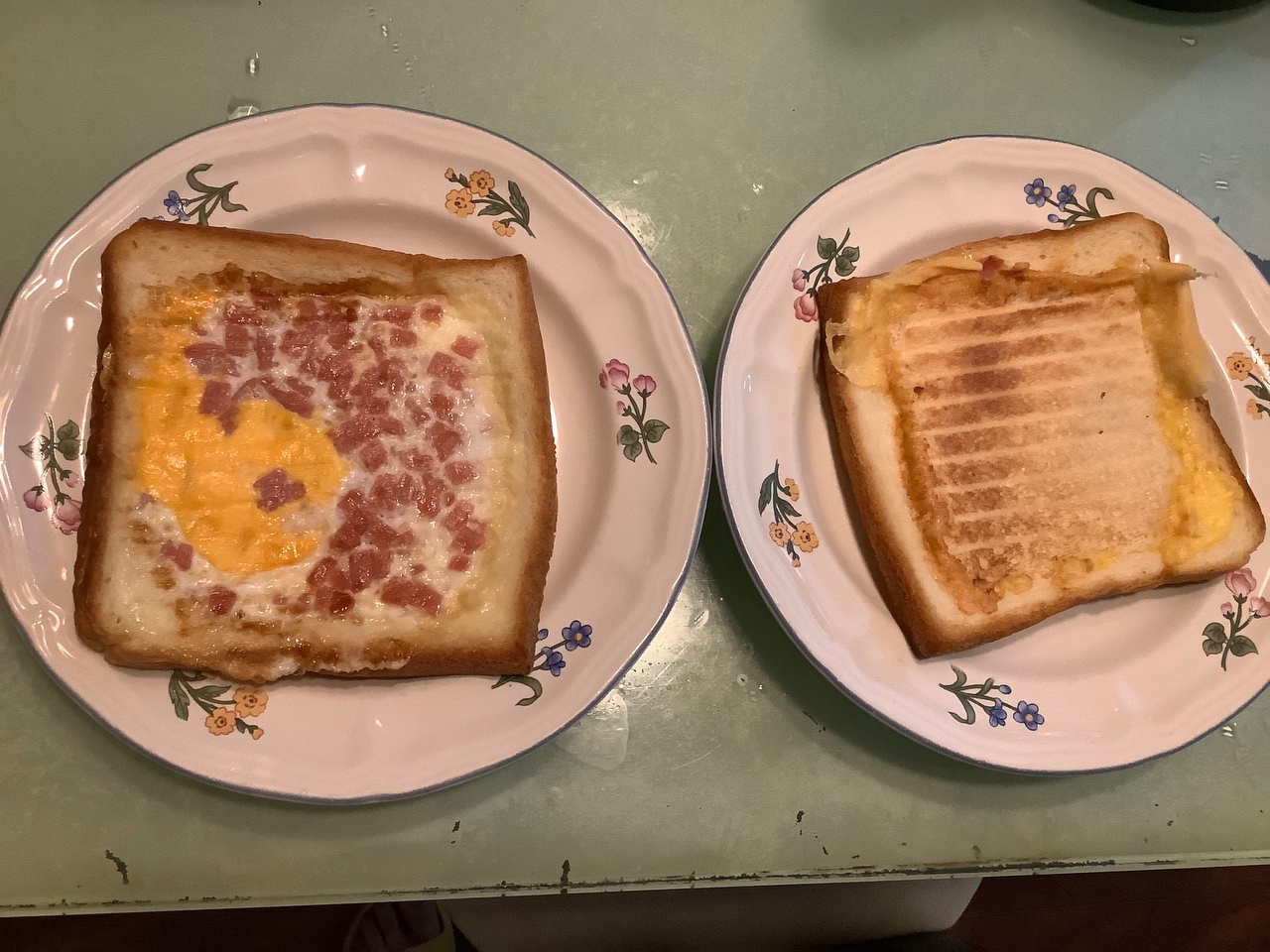 早餐面包片披萨（电饼铛版2片量）的做法 步骤9