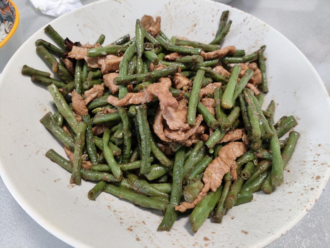 豆角炒肉丝