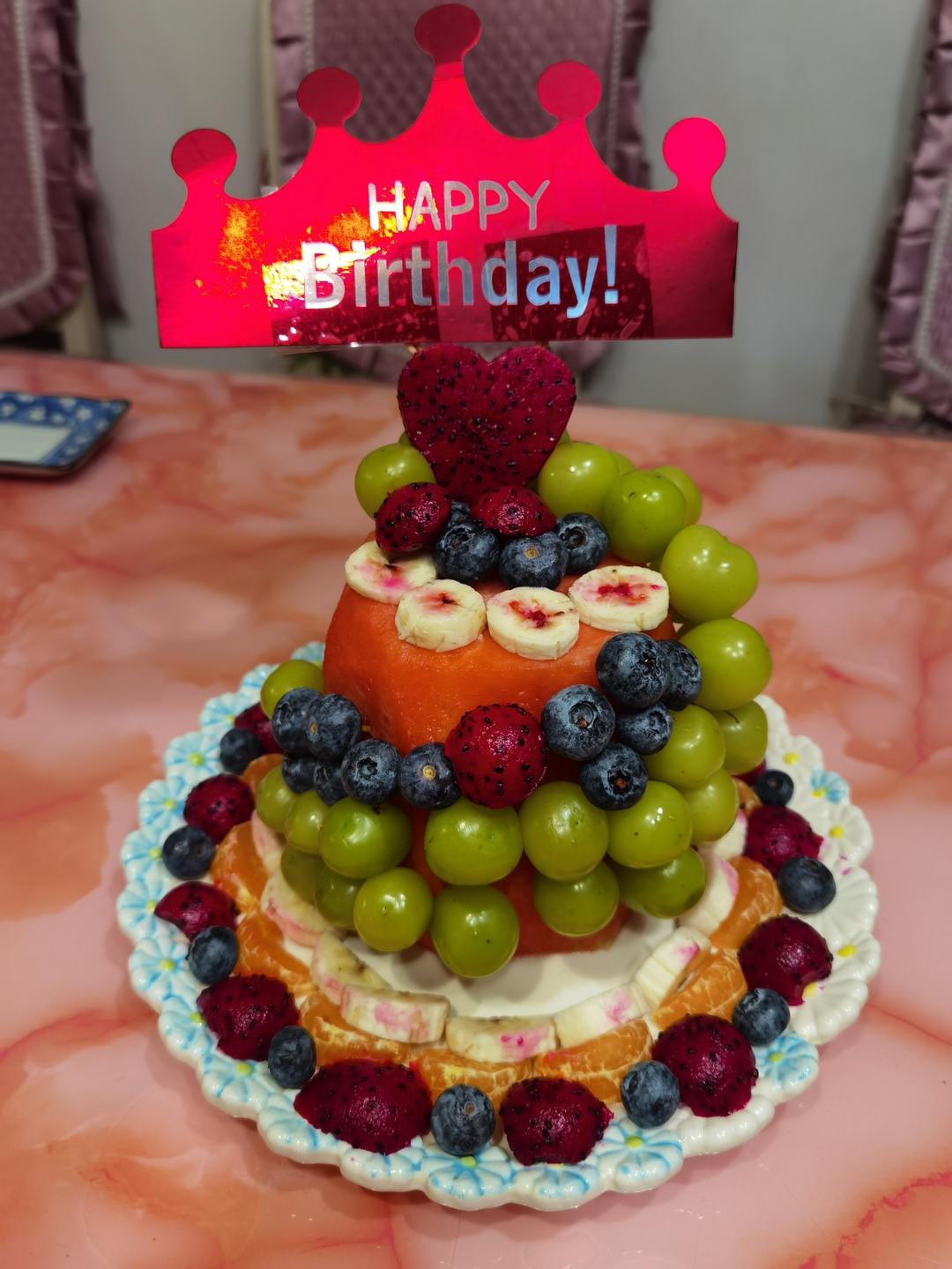 宝宝生日🎂做个纯水果的西瓜蛋糕🍉