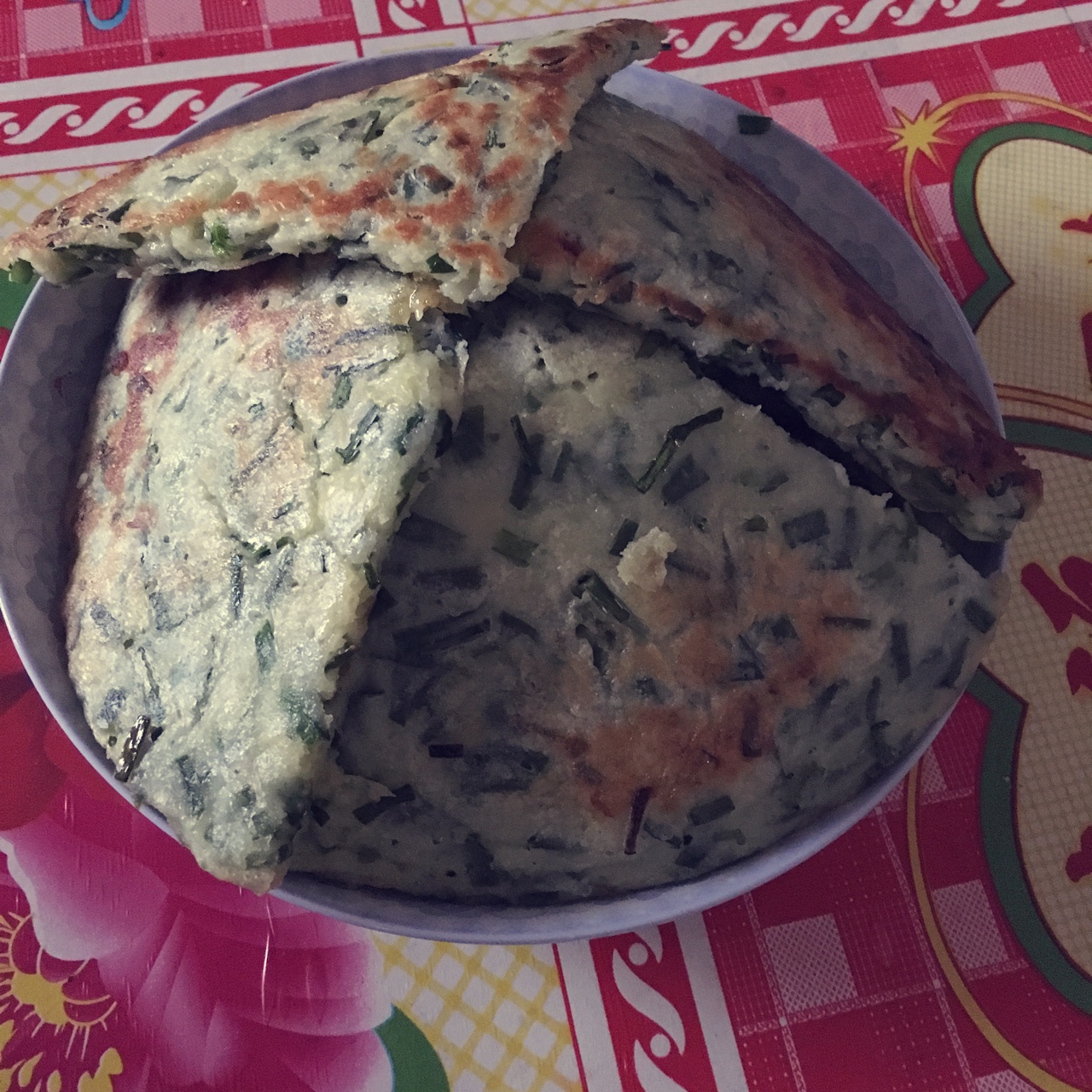 懒人韭菜鸡蛋饼