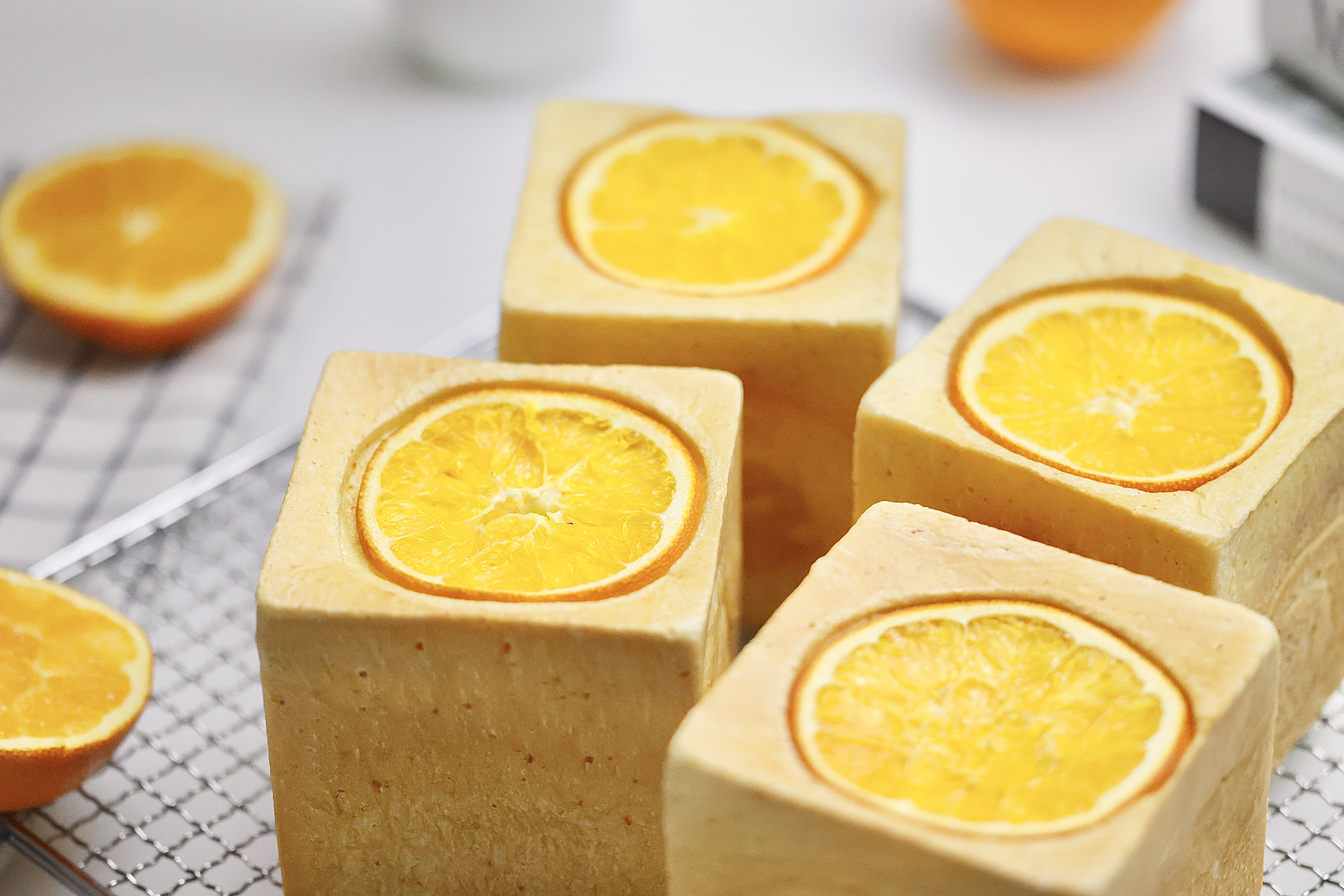 香橙🍊迷你吐司🍞/橙心橙意/250克水立方的做法 步骤20