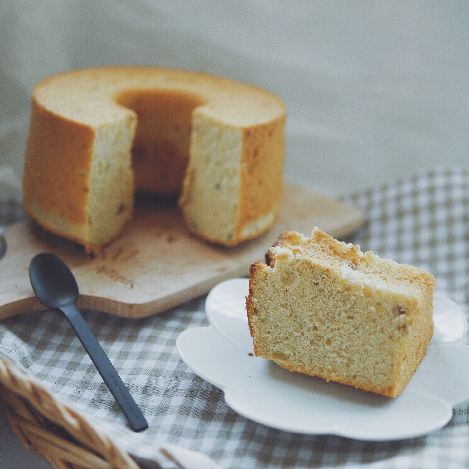 朗姆酒香蕉戚风<Rum&Banana Chiffon Cake>