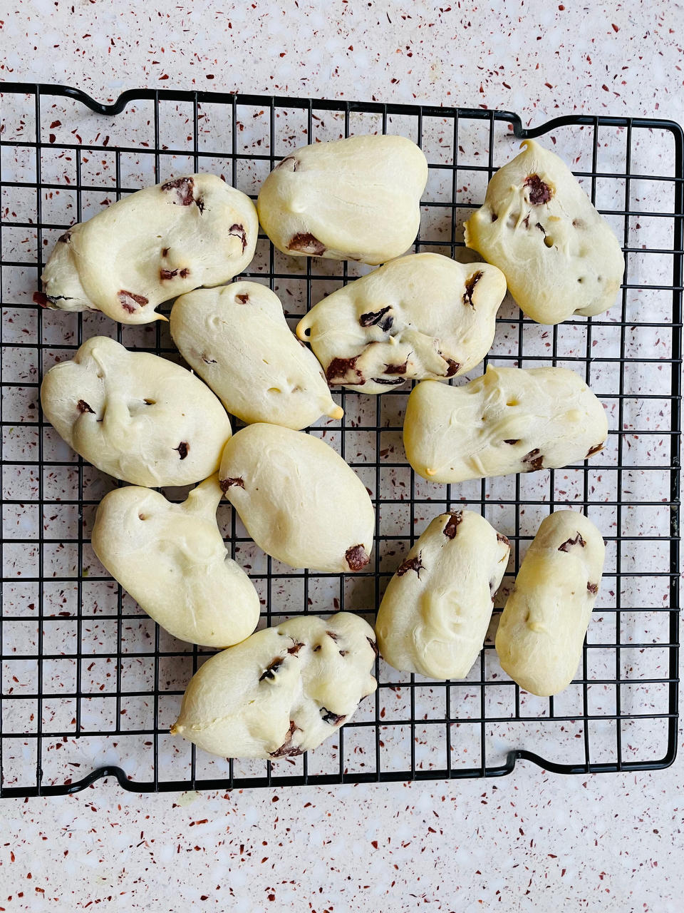 糯米粉烤箱版｜蔓越莓麻薯🍒酸酸甜甜糯叽叽