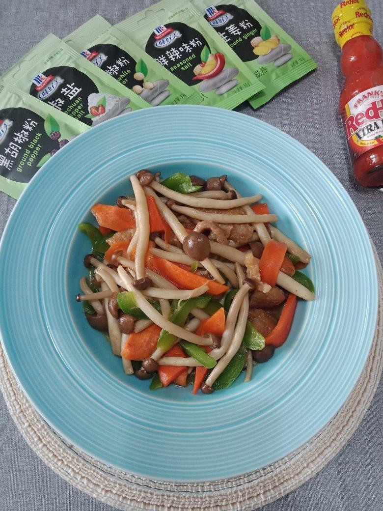 黑椒肉沫蟹味菇