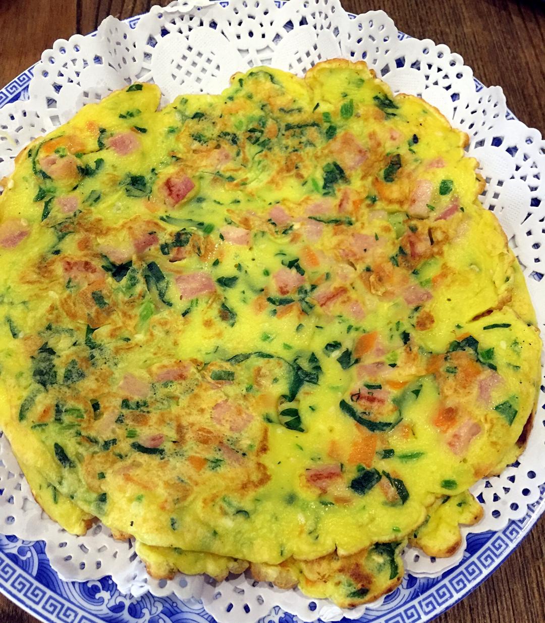 考拉76做的鸡蛋蔬菜饼