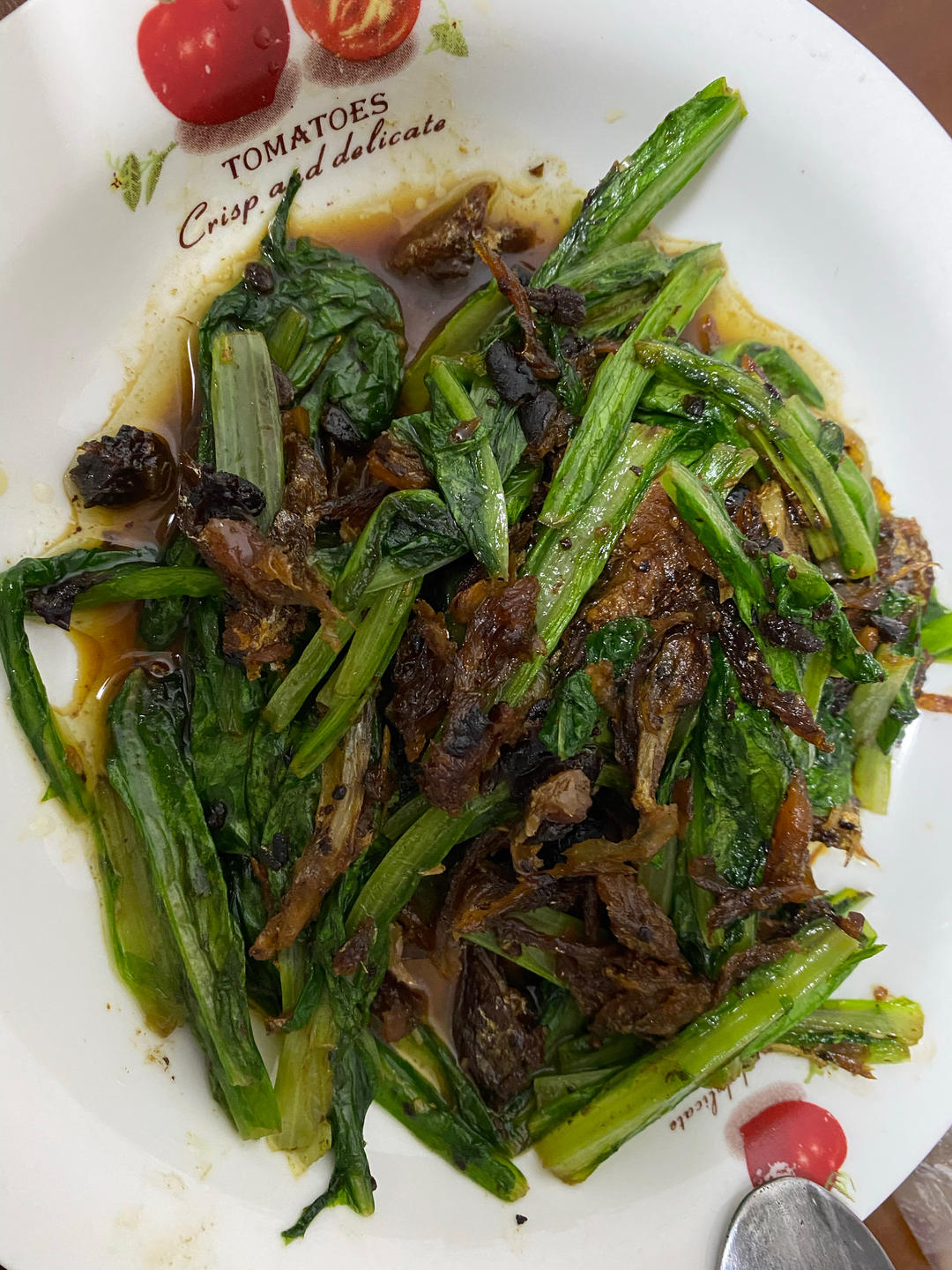 只需三个步骤成就的美味～豆豉鲮鱼油麦菜