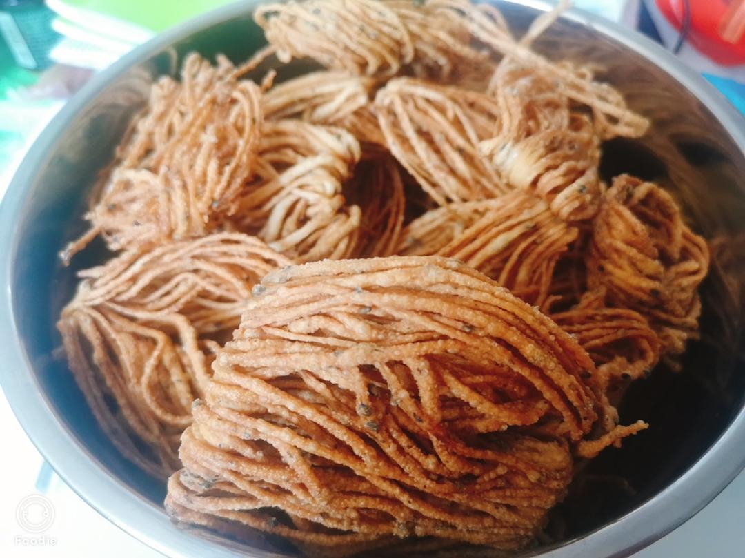 家庭版油炸小馓子（散子）