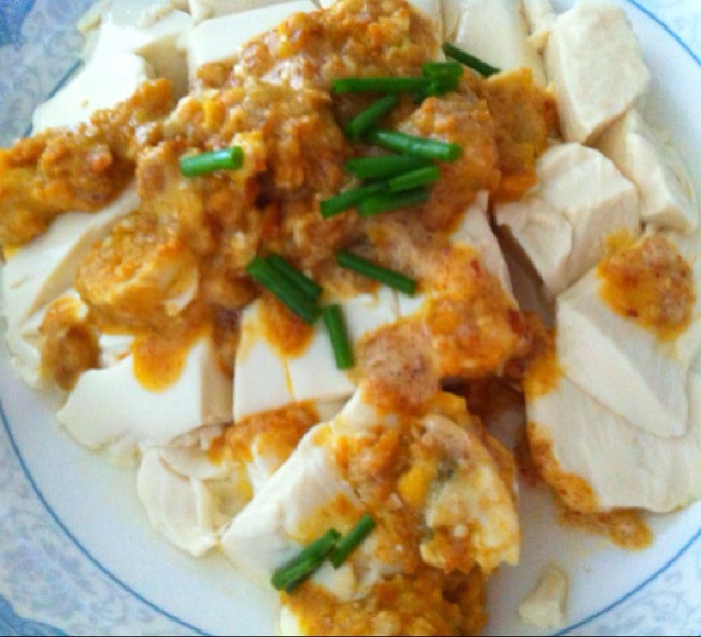咸蛋黄豆腐