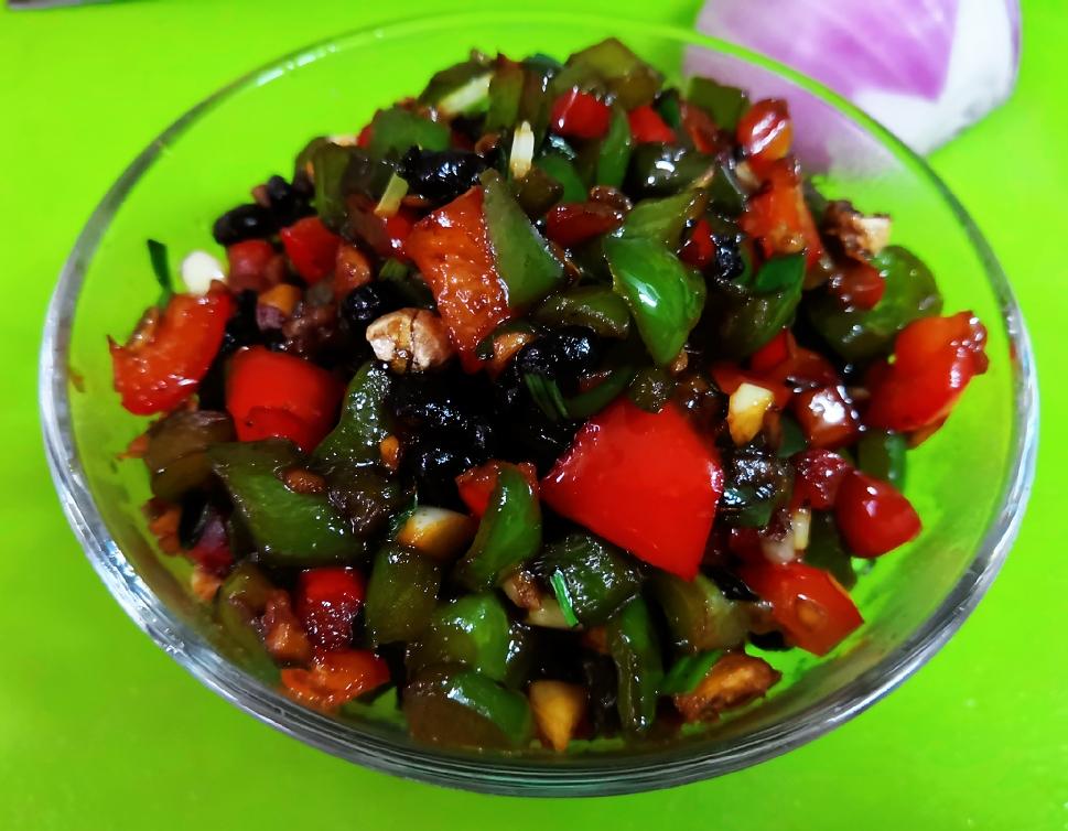 拯救青椒 青椒豆豉酱下饭菜豆豉小鱼干