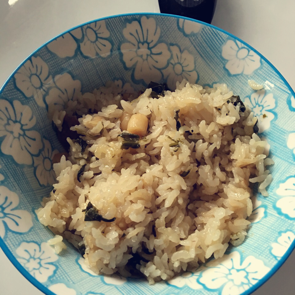 干贝青菜焖饭