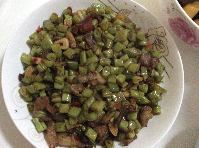 肉沫豆角下饭菜