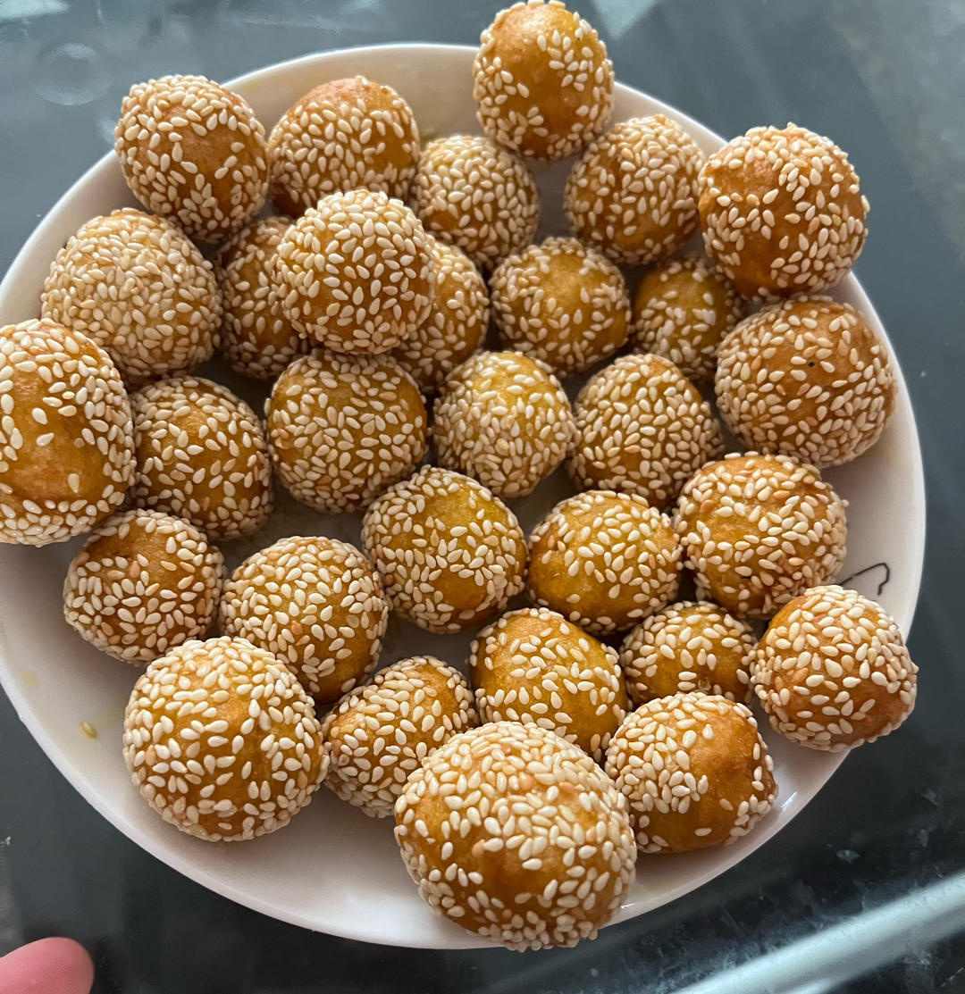“南瓜芝麻球”聚餐必做小点心