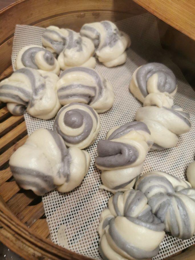 双色花卷（一次发酵）