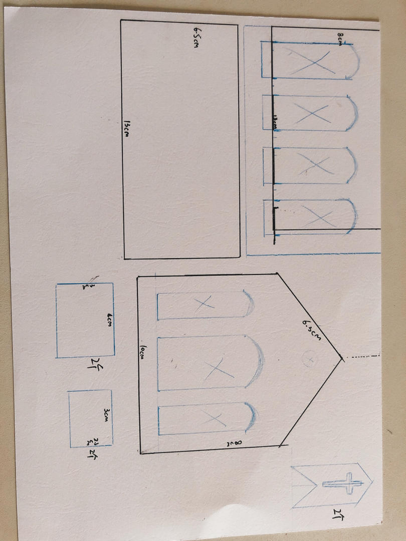 姜饼屋教堂图纸