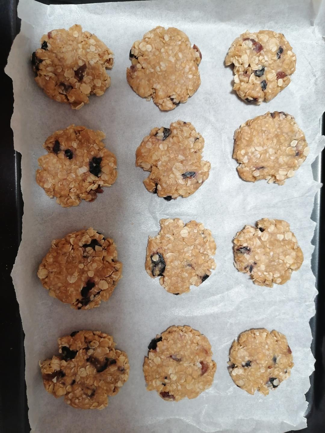 素食:有机燕麦芝麻大饼干