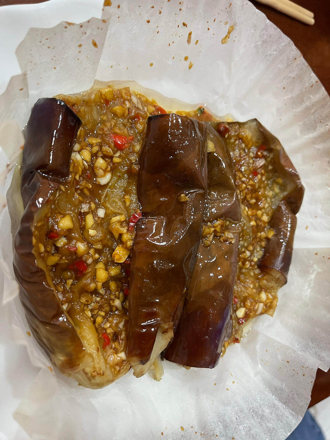 空气炸锅蒜蓉烤茄子