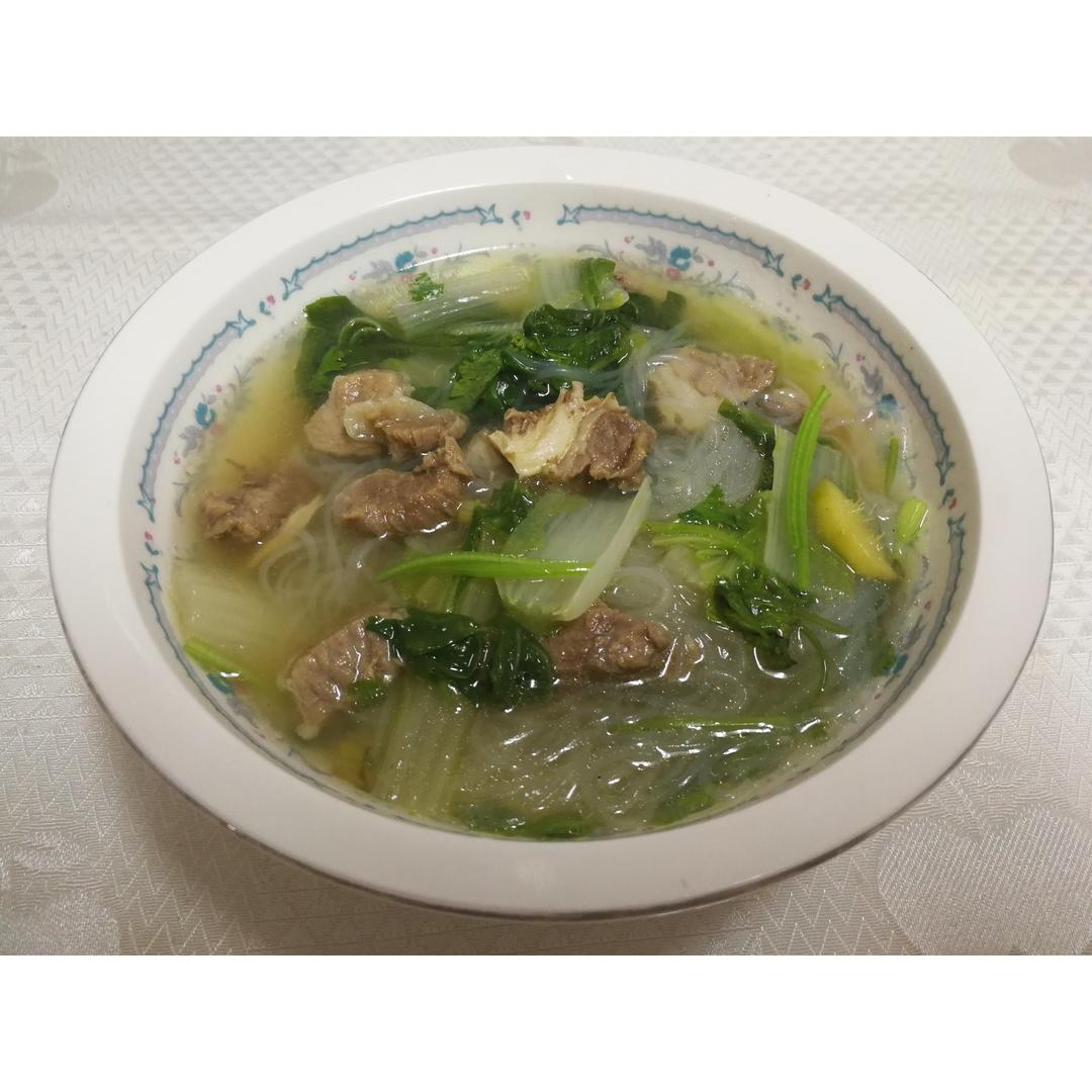 牛肉粉丝白菜煲