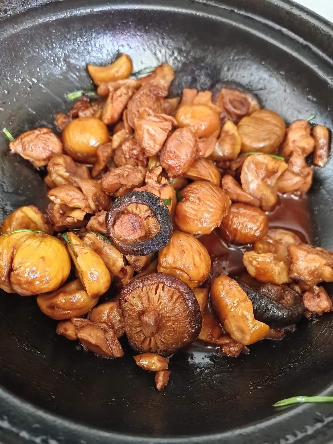 【栗子烧鸡】鸡肉都给你吃，栗子归我~