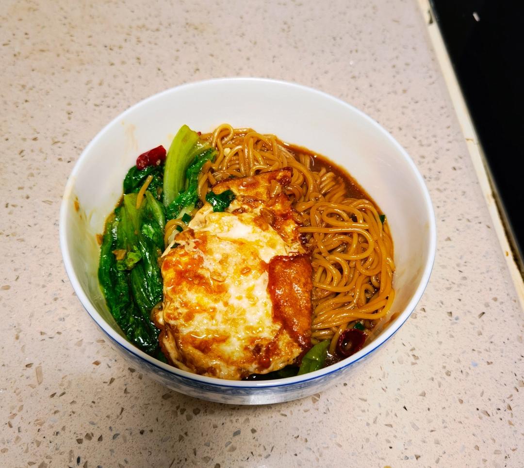 减脂荷包蛋焖荞麦面