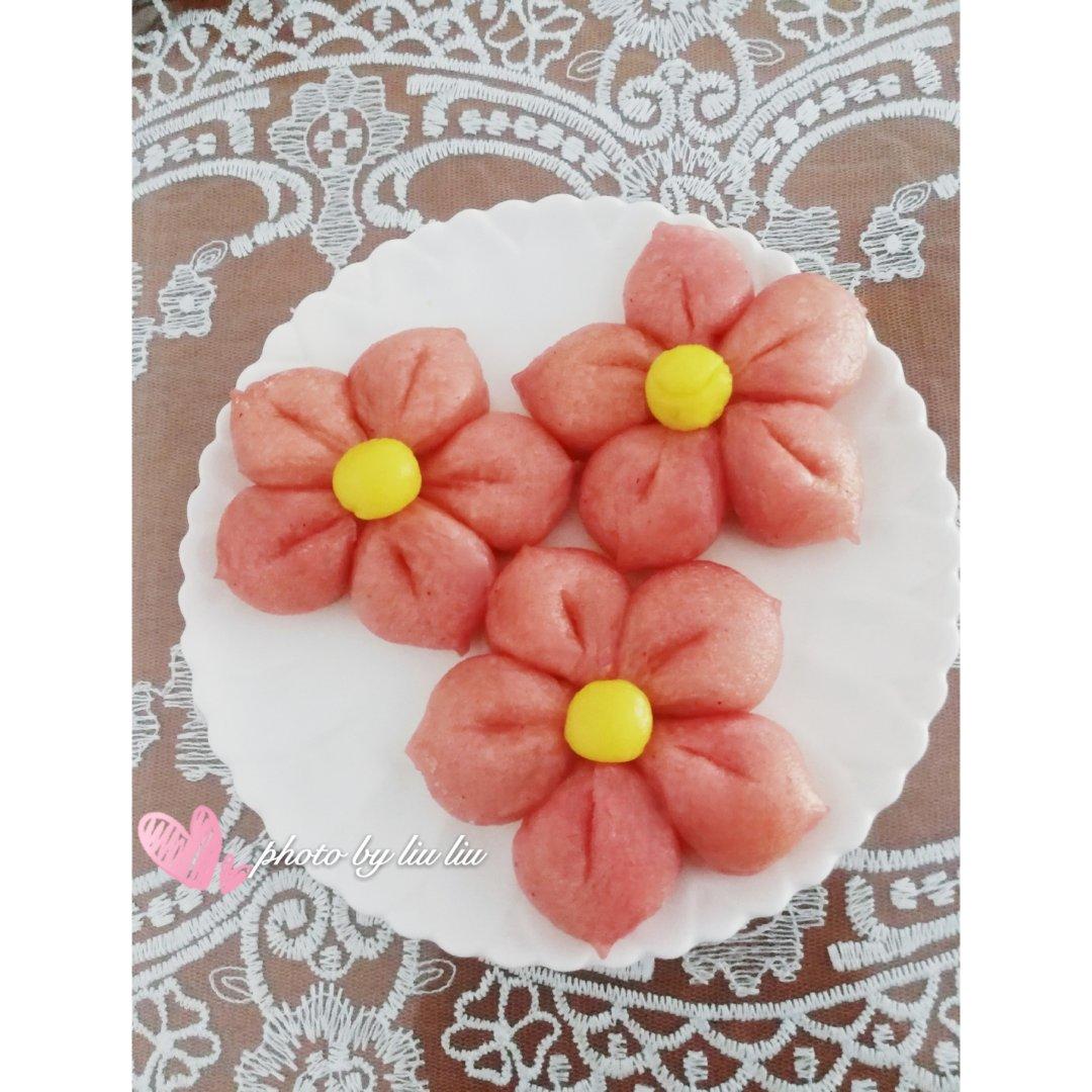 【原创】春天三月桃花馒头