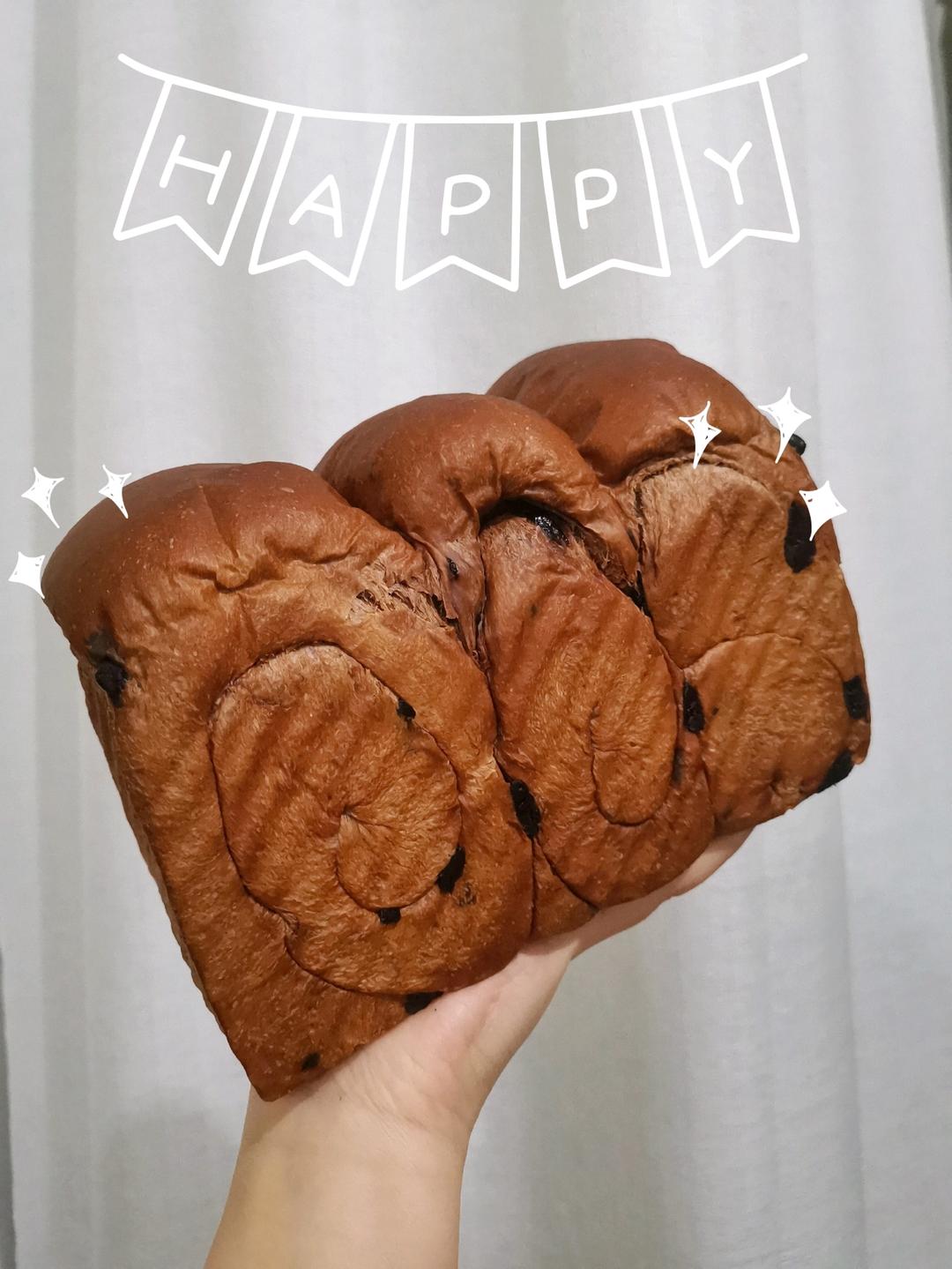 奶油巧克力吐司