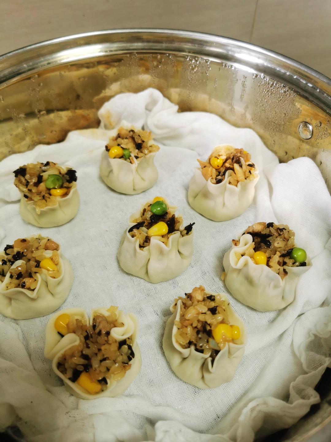 包烧卖的手法
