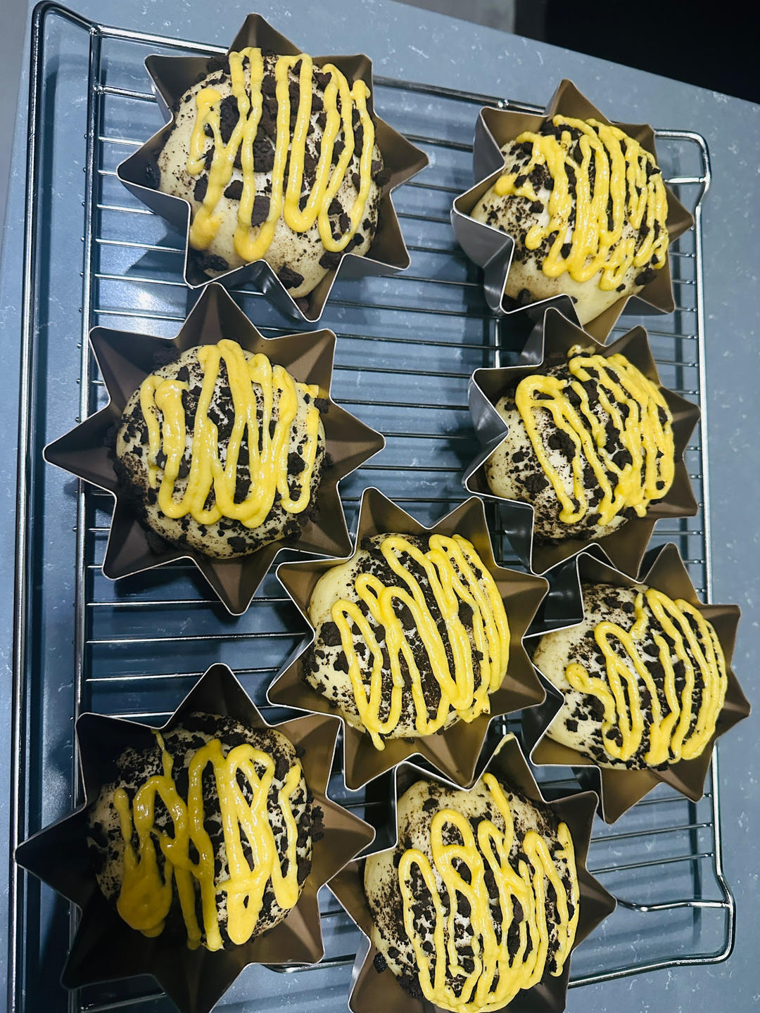 奥利奥脆皮面包🌟外脆里软 真滴好看又好吃！