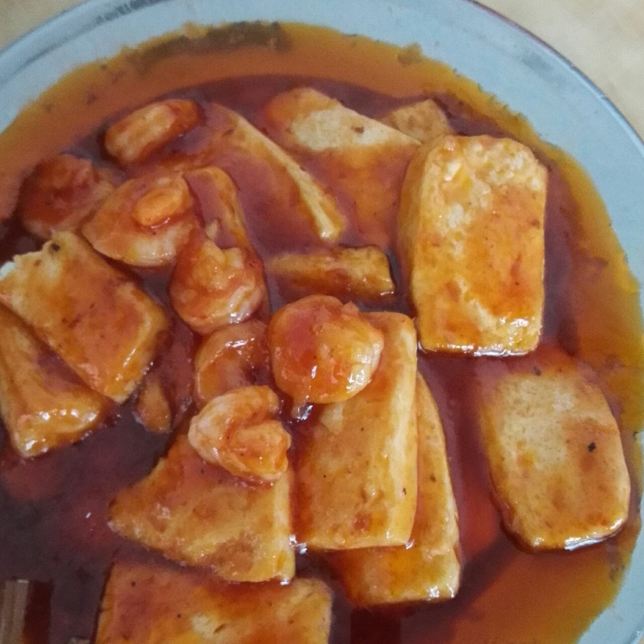 鲜虾番茄豆腐