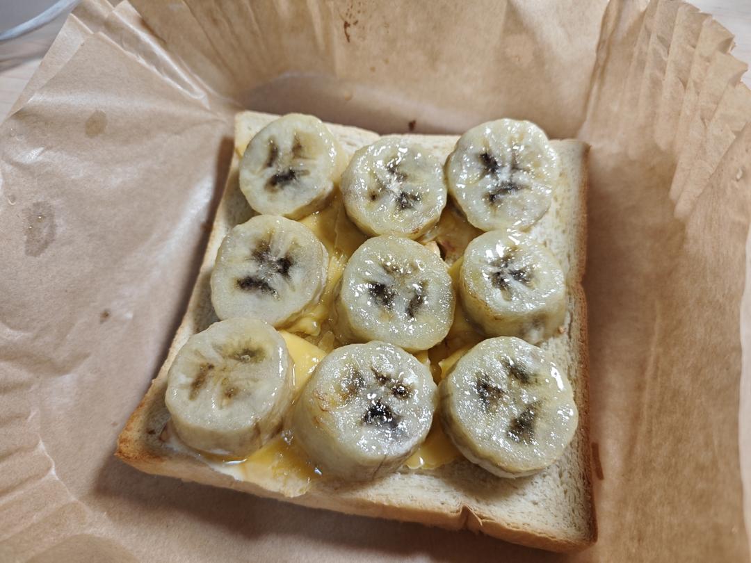 空气炸锅半成品天花板2：香蕉芝士吐司