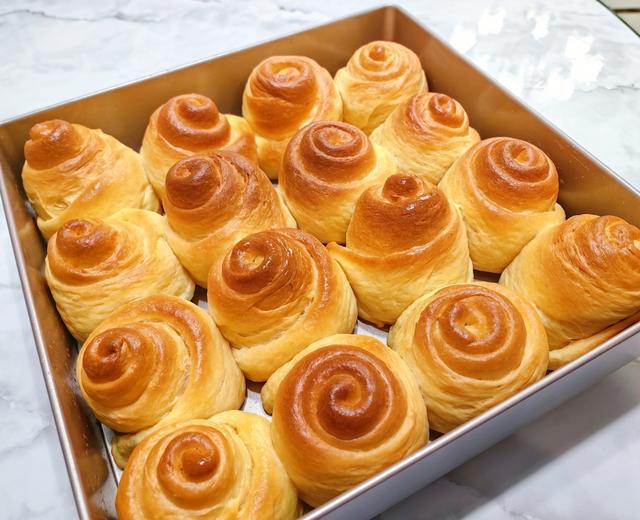 淡奶油卷卷面包(蓬松又拉丝)的做法