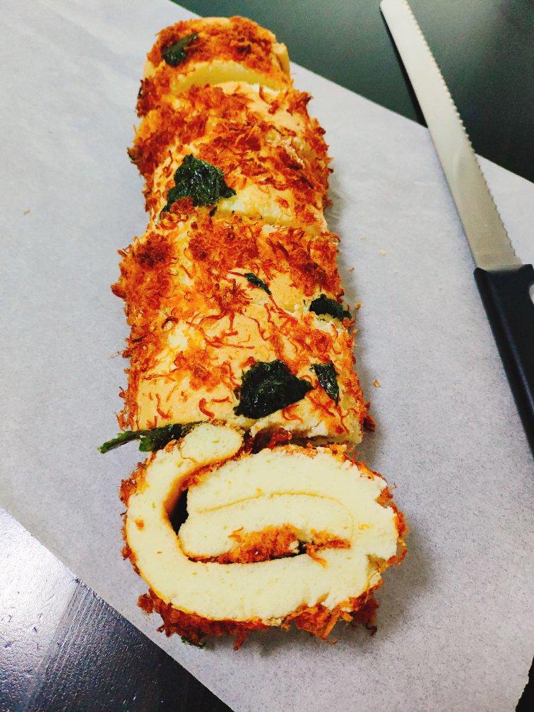 香葱肉松蛋糕卷