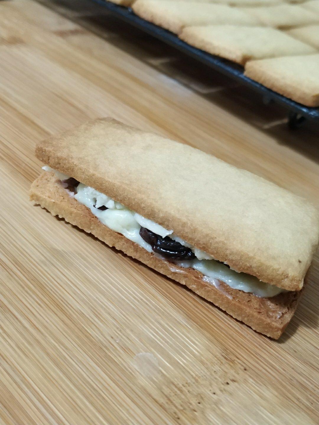 六花亭同款-朗姆酒提子白巧饼干