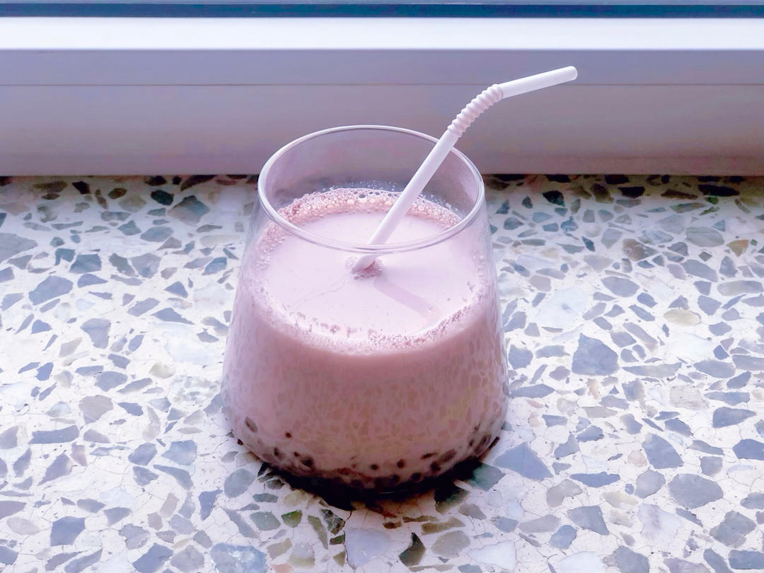 红豆奶茶【宝宝辅食】