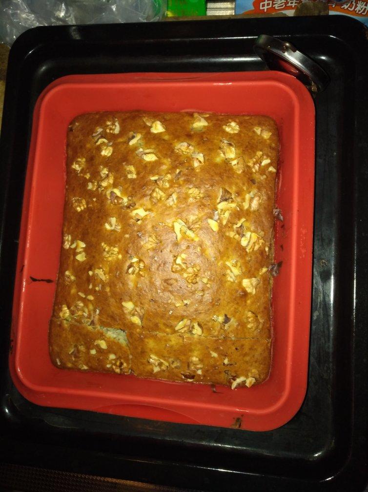 香蕉核桃蛋糕（低油少糖健康版）