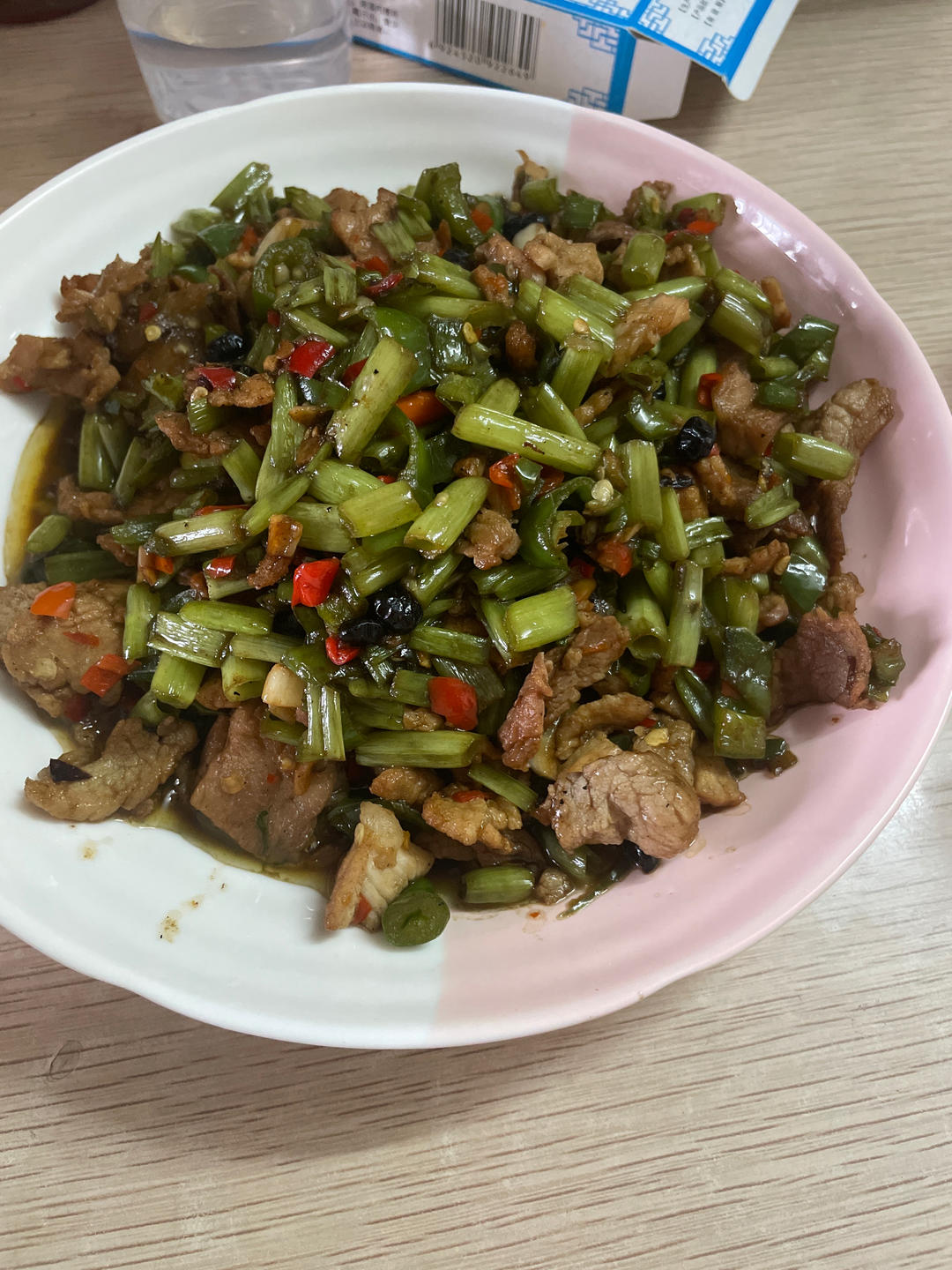 空心菜梗炒肉