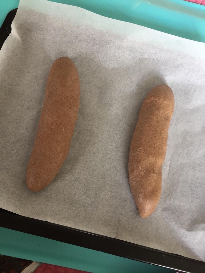 新手手揉，低卡减脂100%黑麦全麦面包