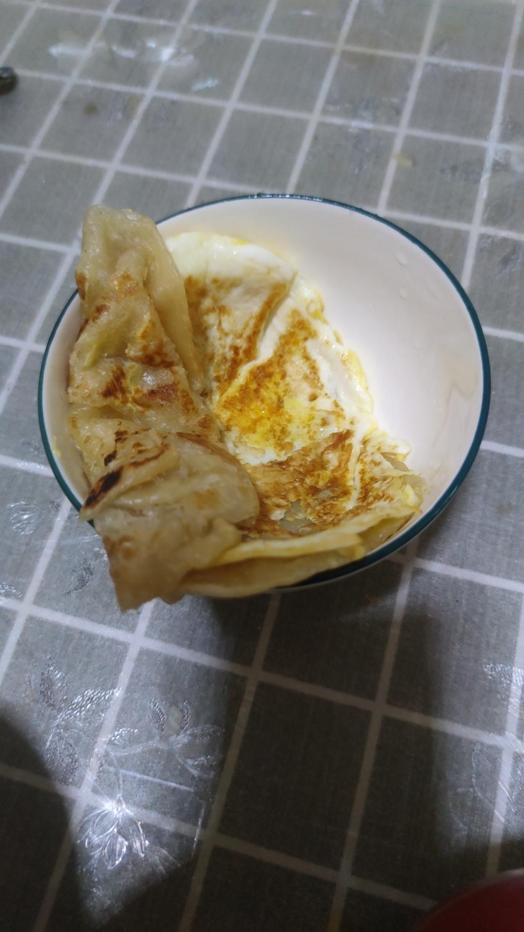 香葱鸡蛋手抓饼