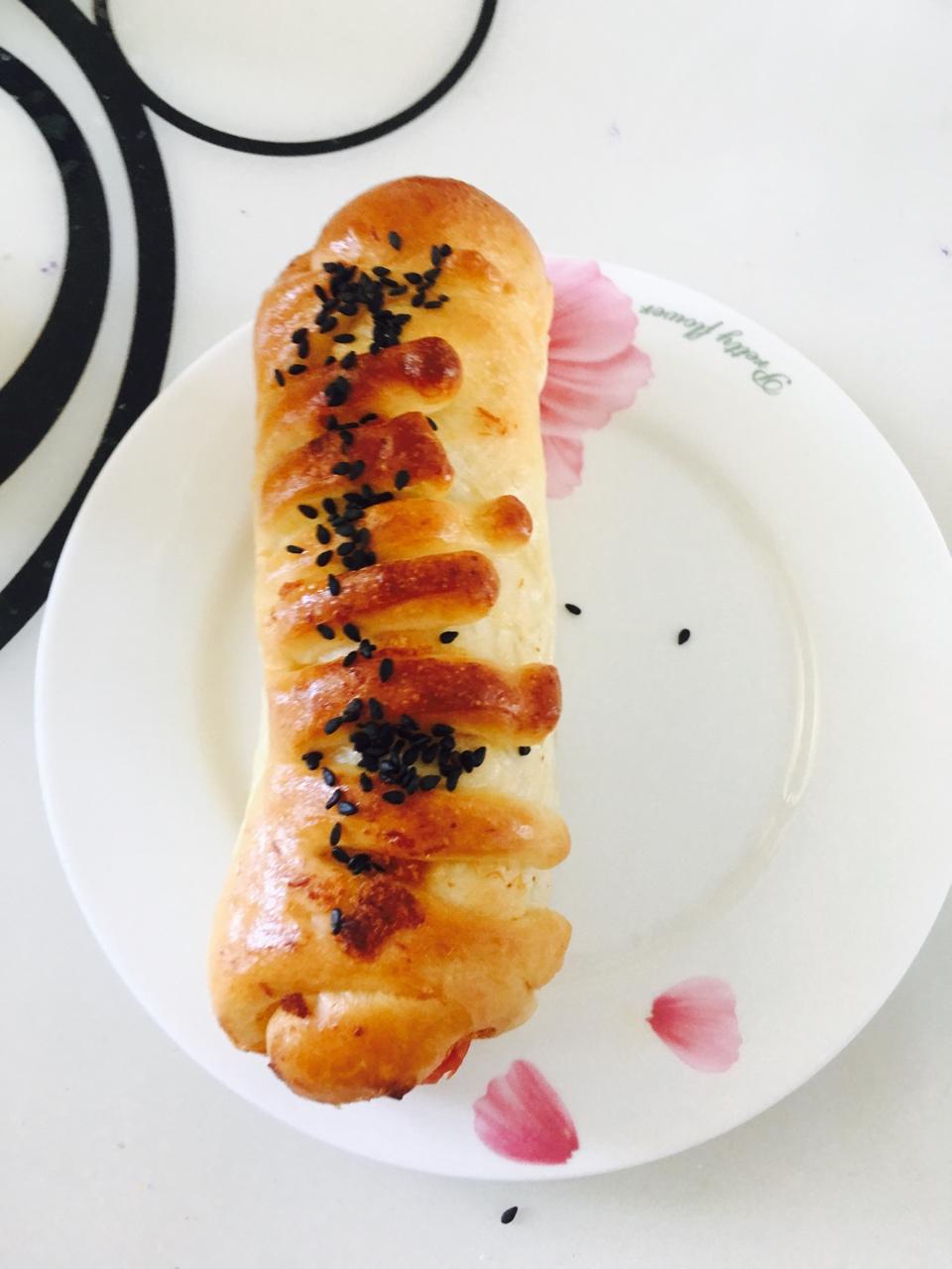 毛毛虫肉松面包