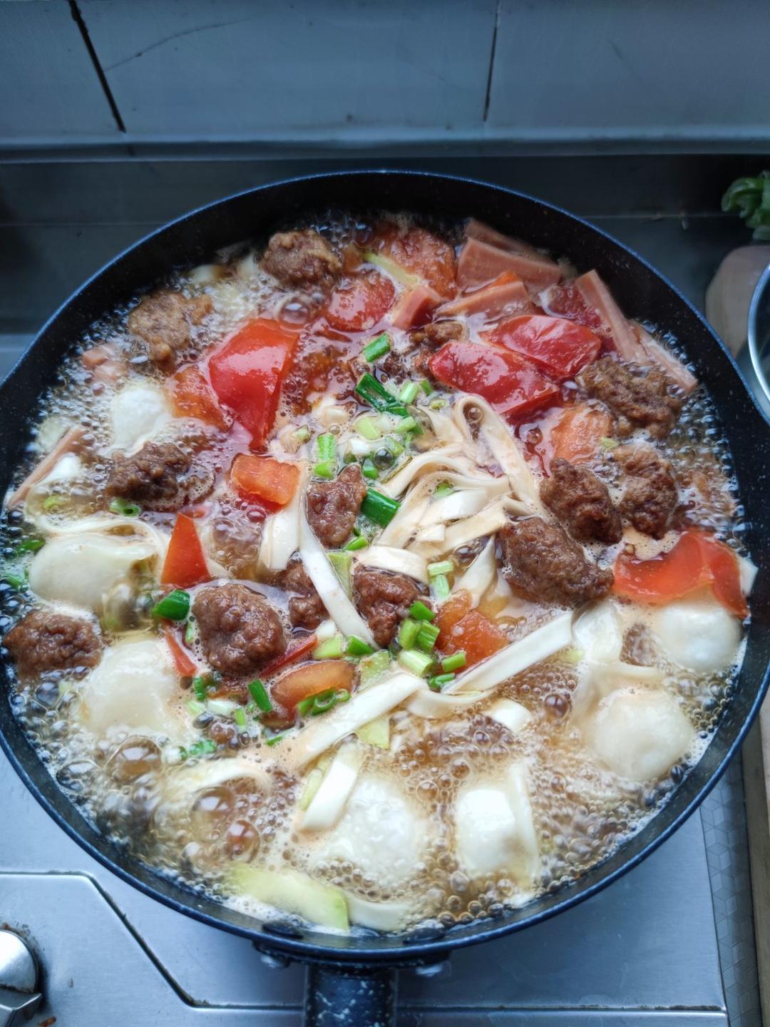 番茄汤饺子🍅🥟