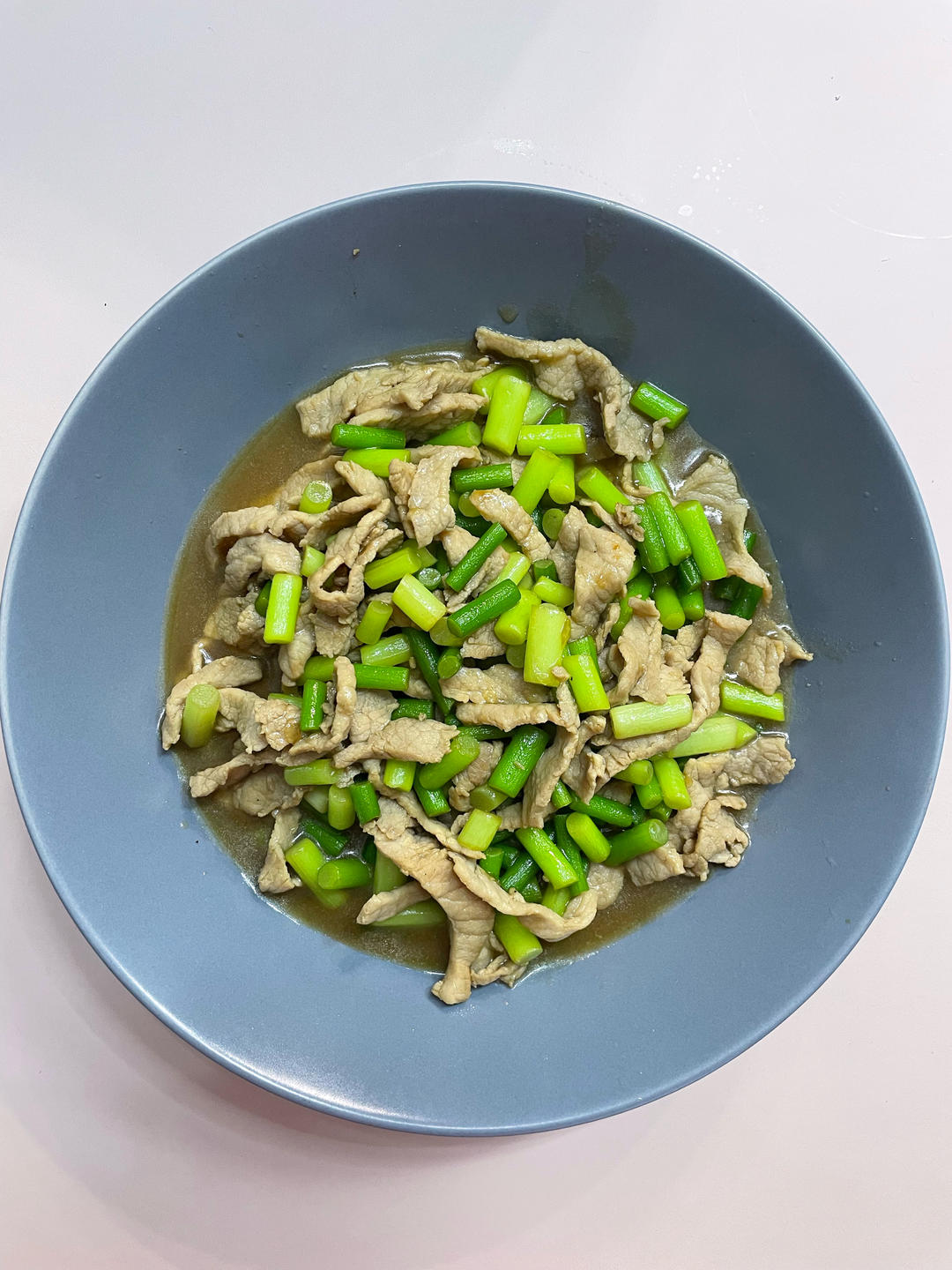 蒜薹炒肉丝