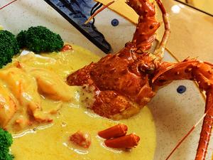 金猫咪食堂-咖喱焗龙虾的做法 步骤14