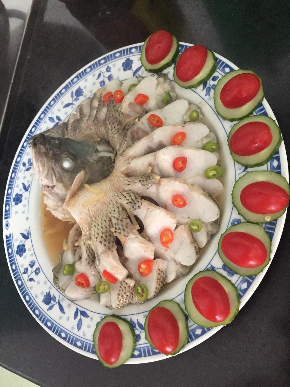 孔雀开屏清蒸鱼
