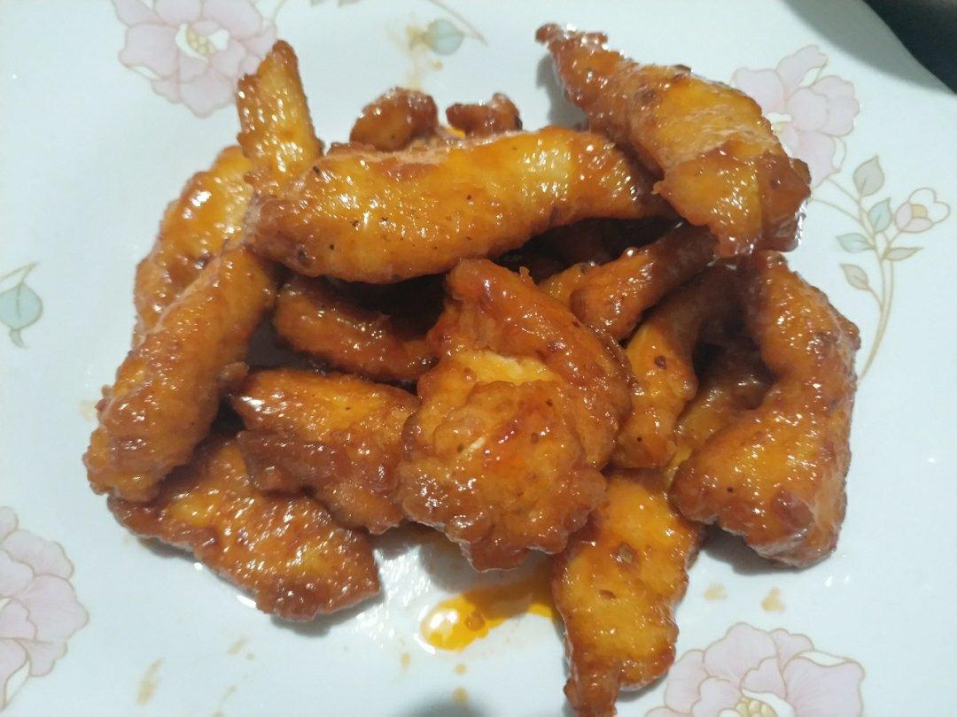 酸甜可口的糖醋里脊(鸡胸肉版)