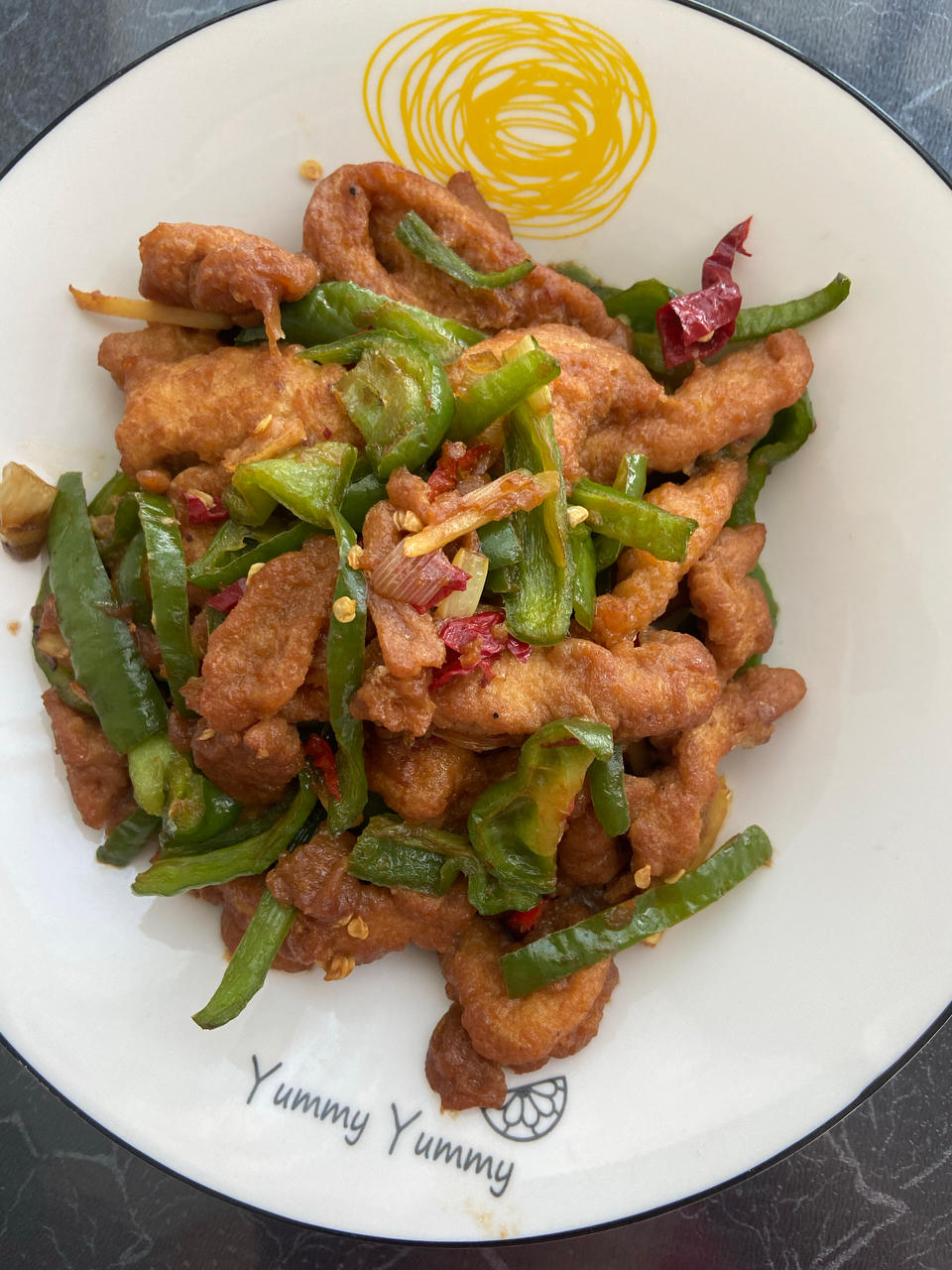 小酥肉炒娃娃菜