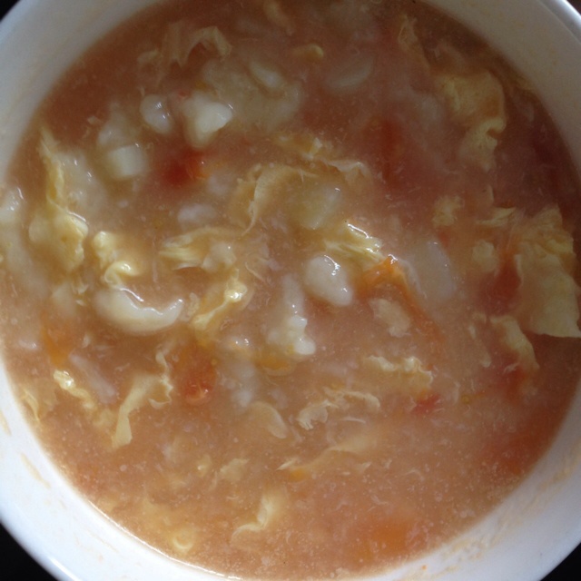 西红柿鸡蛋疙瘩汤