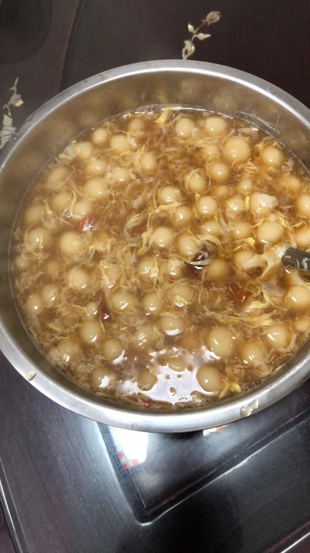 甜酒酿桂花糯米小丸子